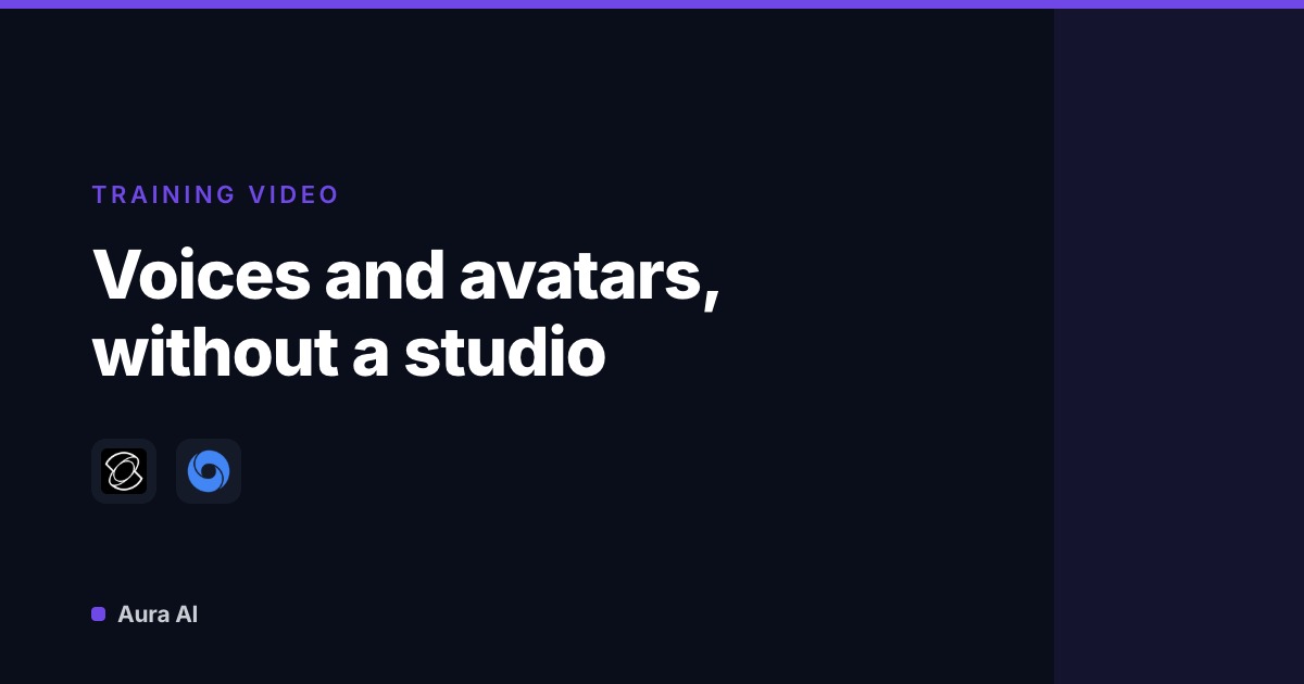 AI Voices and Avatars: Lifelike Training Videos Without the Studio