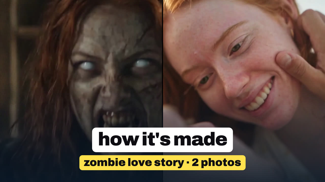How the Zombie Love Story AI trend is made